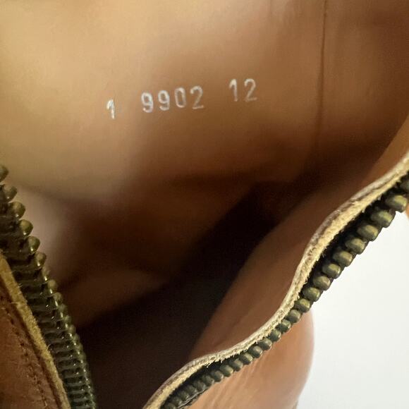 To Boot New York The Warhol Brown Leather Ankle Boots Size 12